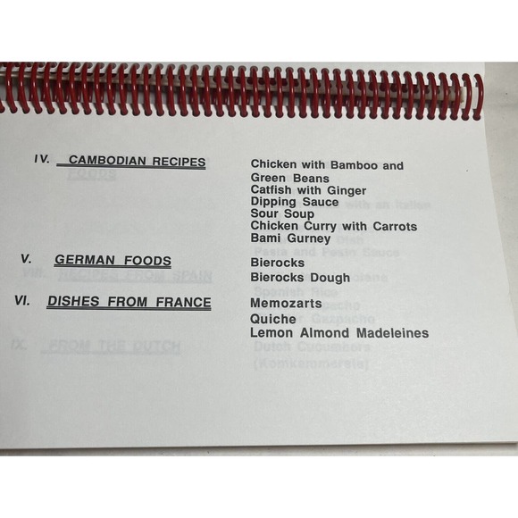 Rare North Dallas High School Multicultural Cookbook English with Translation - Picture 4 of 13